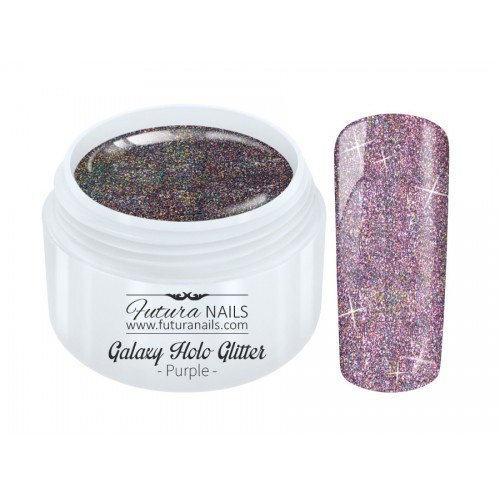Galaxy Holo Glitter Gel Purple